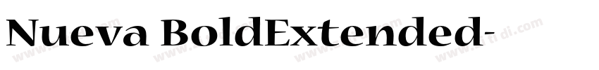 Nueva BoldExtended字体转换